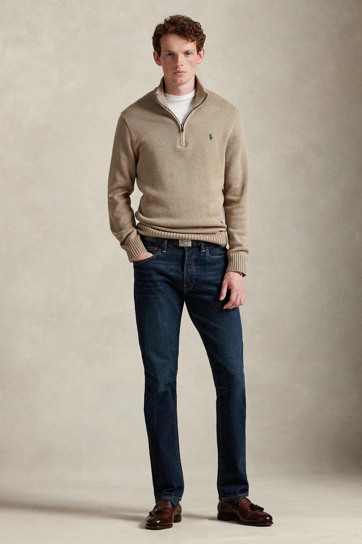 POLO Ralph Lauren gebreide trui beige wehkamp