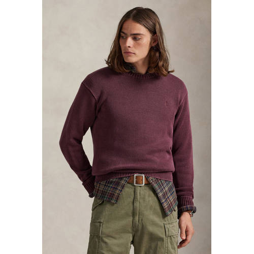 POLO Ralph Lauren trui gebreid donkerrood afbeelding