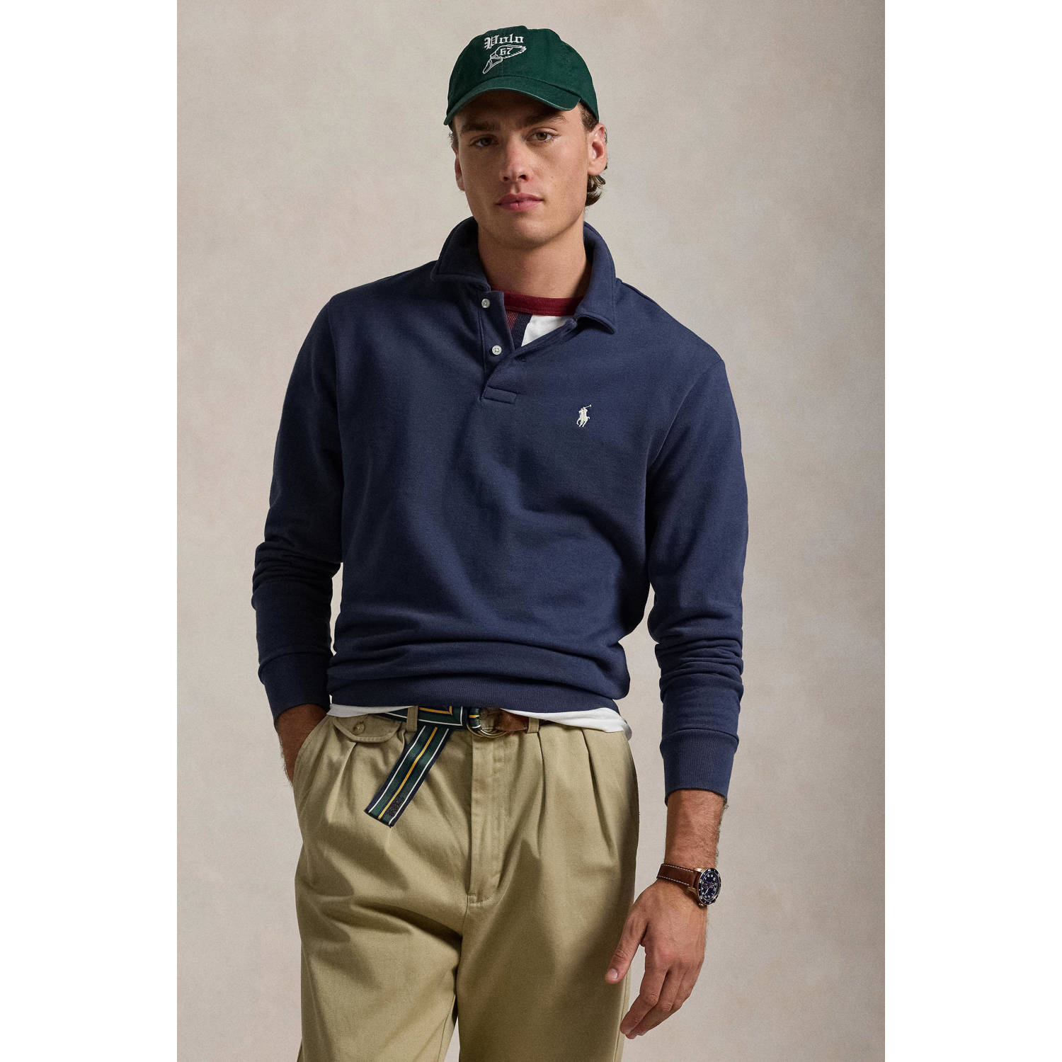 POLO Ralph Lauren regular sweater donkerblauw