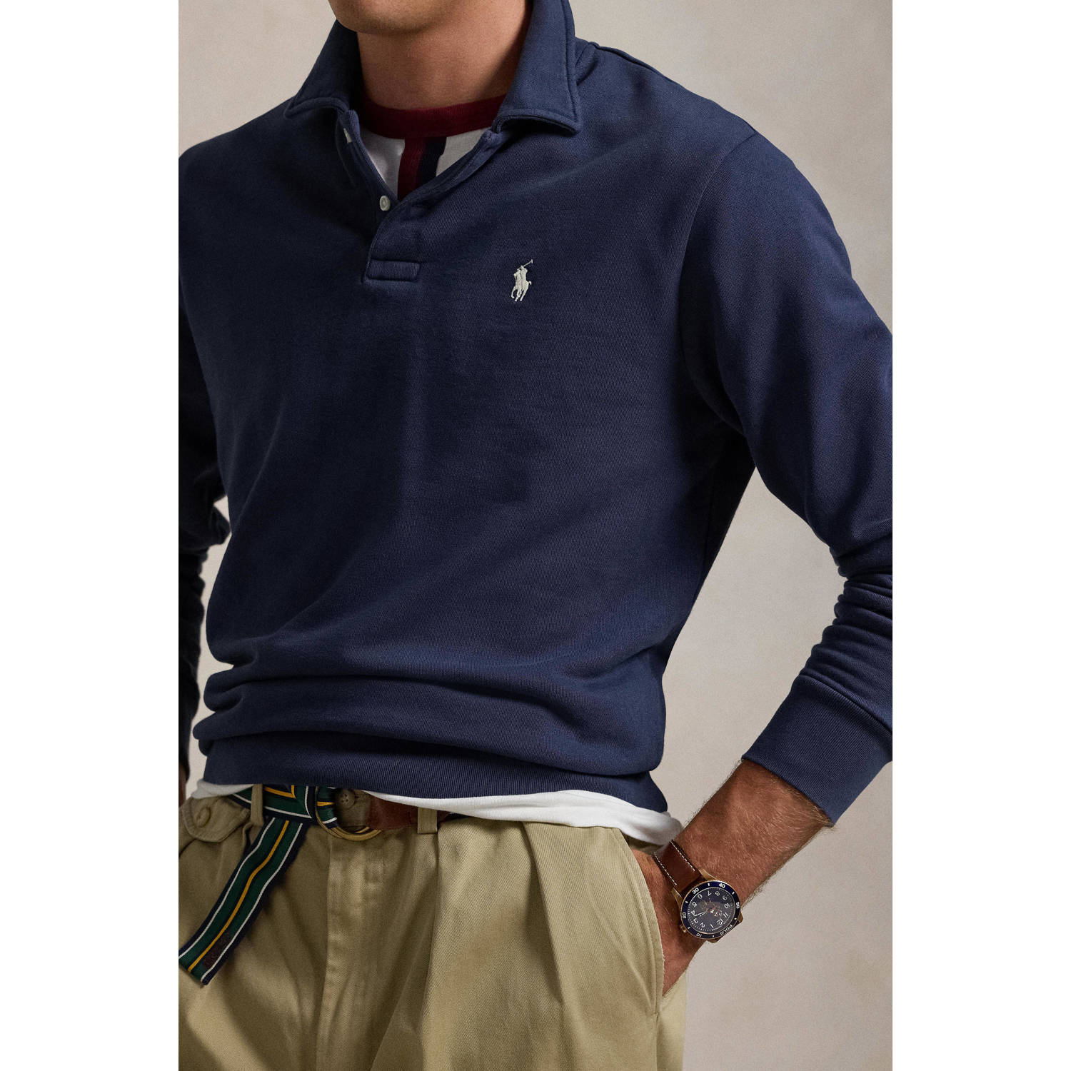 POLO Ralph Lauren regular sweater donkerblauw