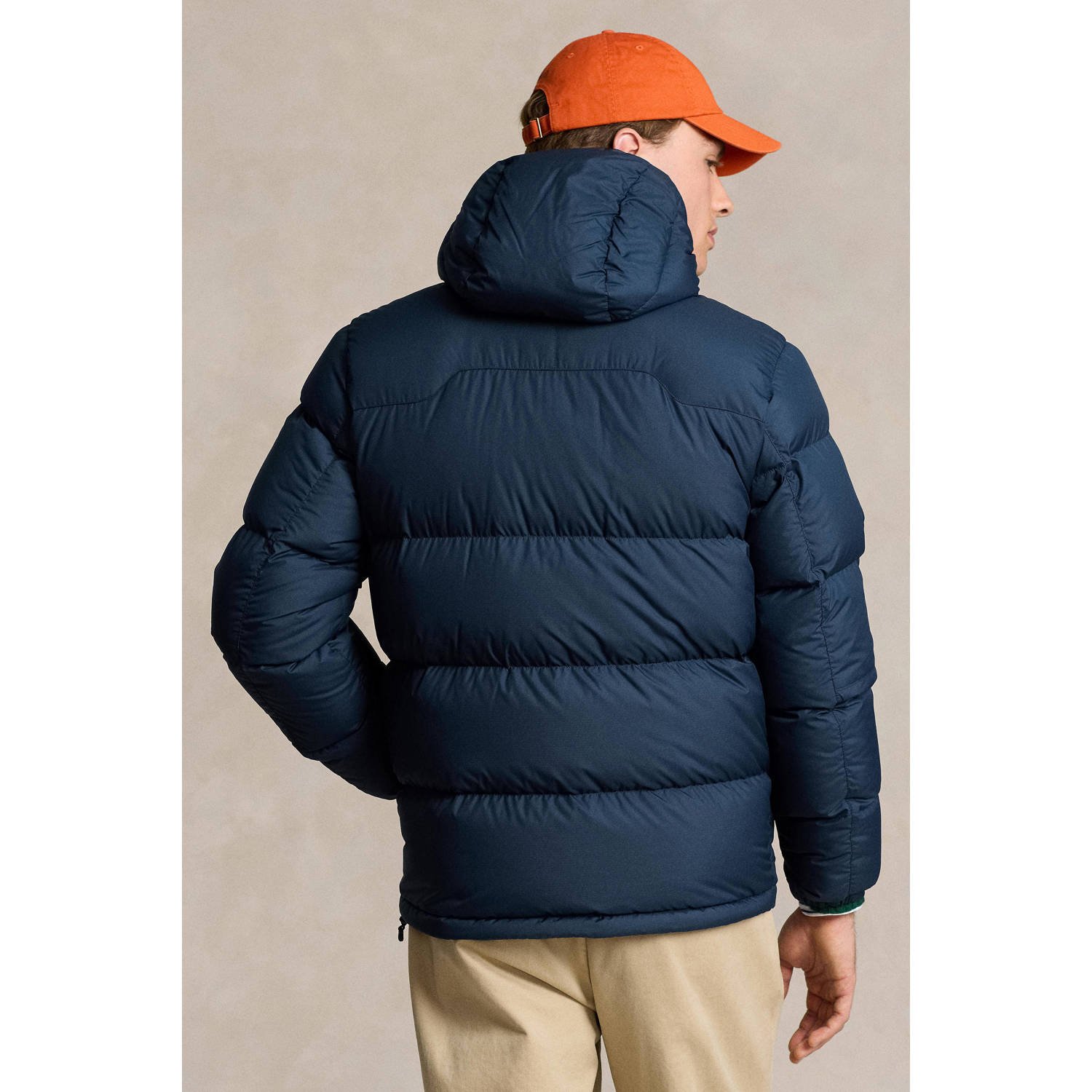 POLO Ralph Lauren gewatteerde jas donkerblauw