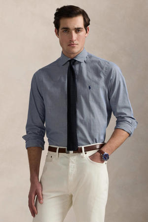 casual overhemd donkerblauw