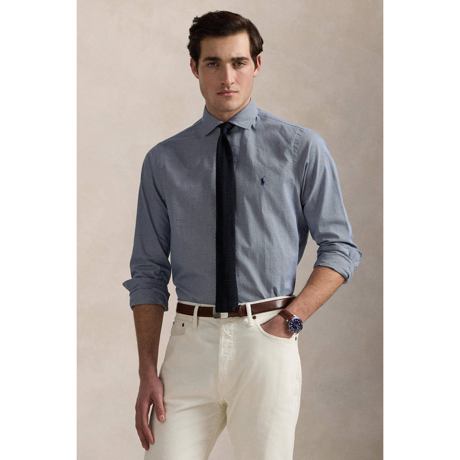 POLO Ralph Lauren casual overhemd donkerblauw
