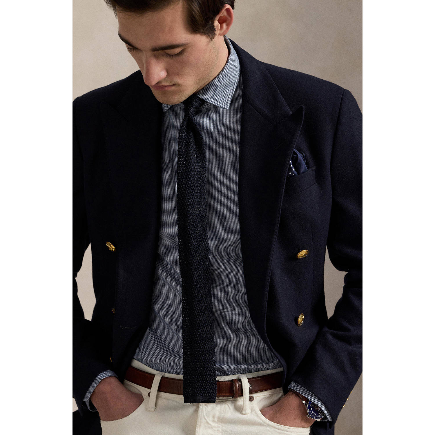 POLO Ralph Lauren casual overhemd donkerblauw