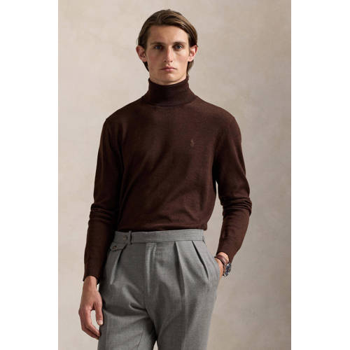 Polo Ralph Lauren wollen coltrui donkerbruin afbeelding