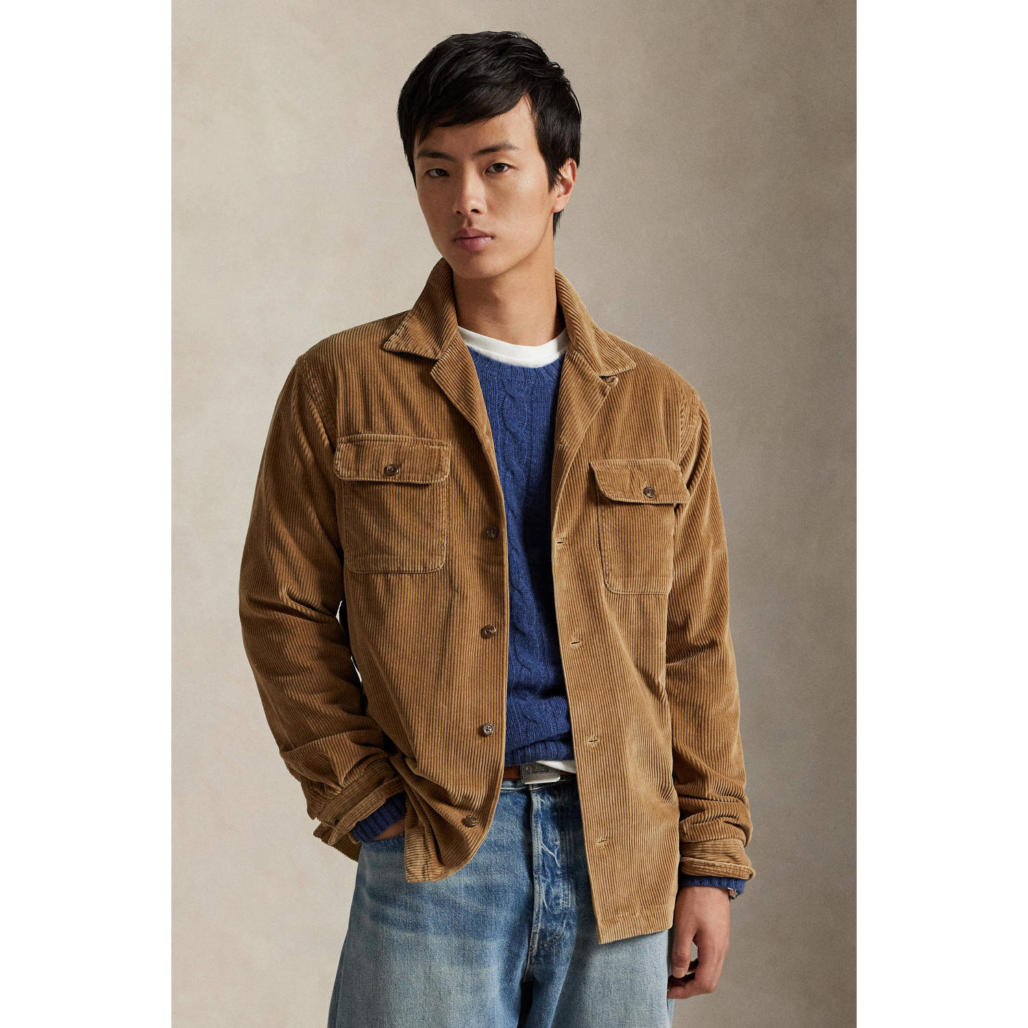 POLO Ralph Lauren overshirt lichtbruin