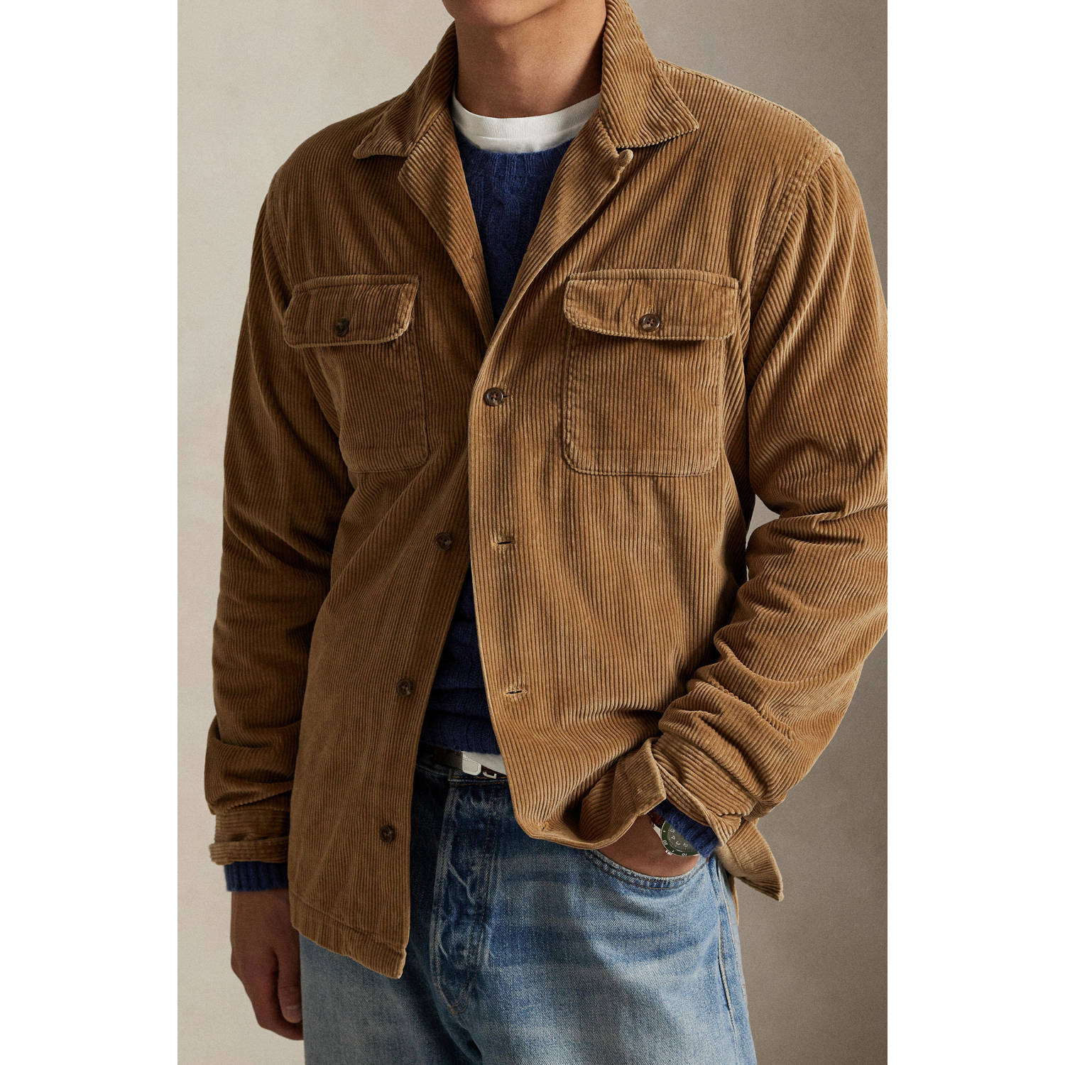 POLO Ralph Lauren overshirt lichtbruin