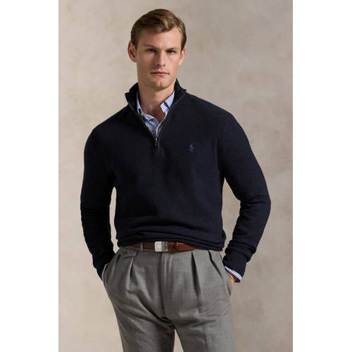 Polo Ralph Lauren trui fijn gebreid donkerblauw afbeelding