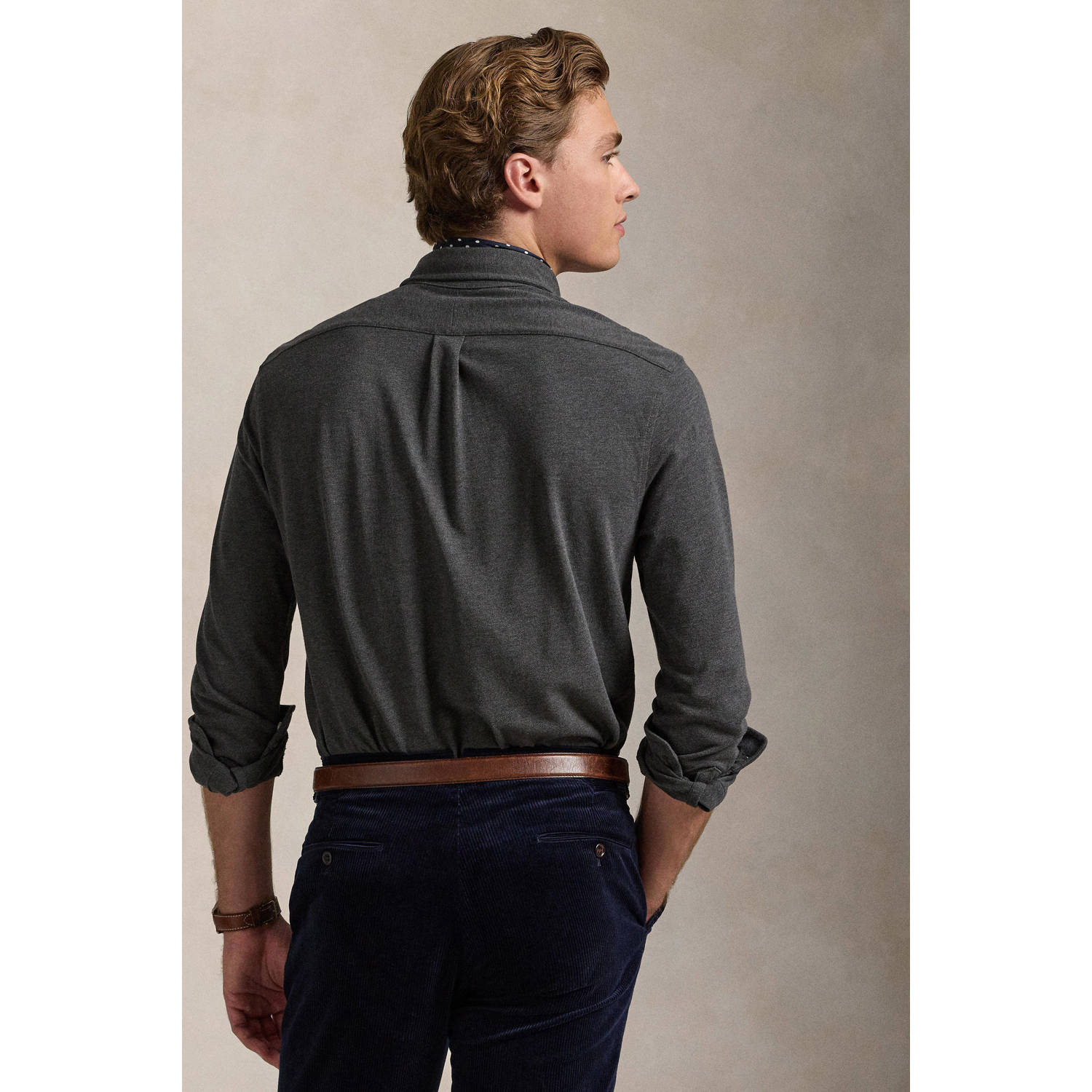 POLO Ralph Lauren casual overhemd grijs