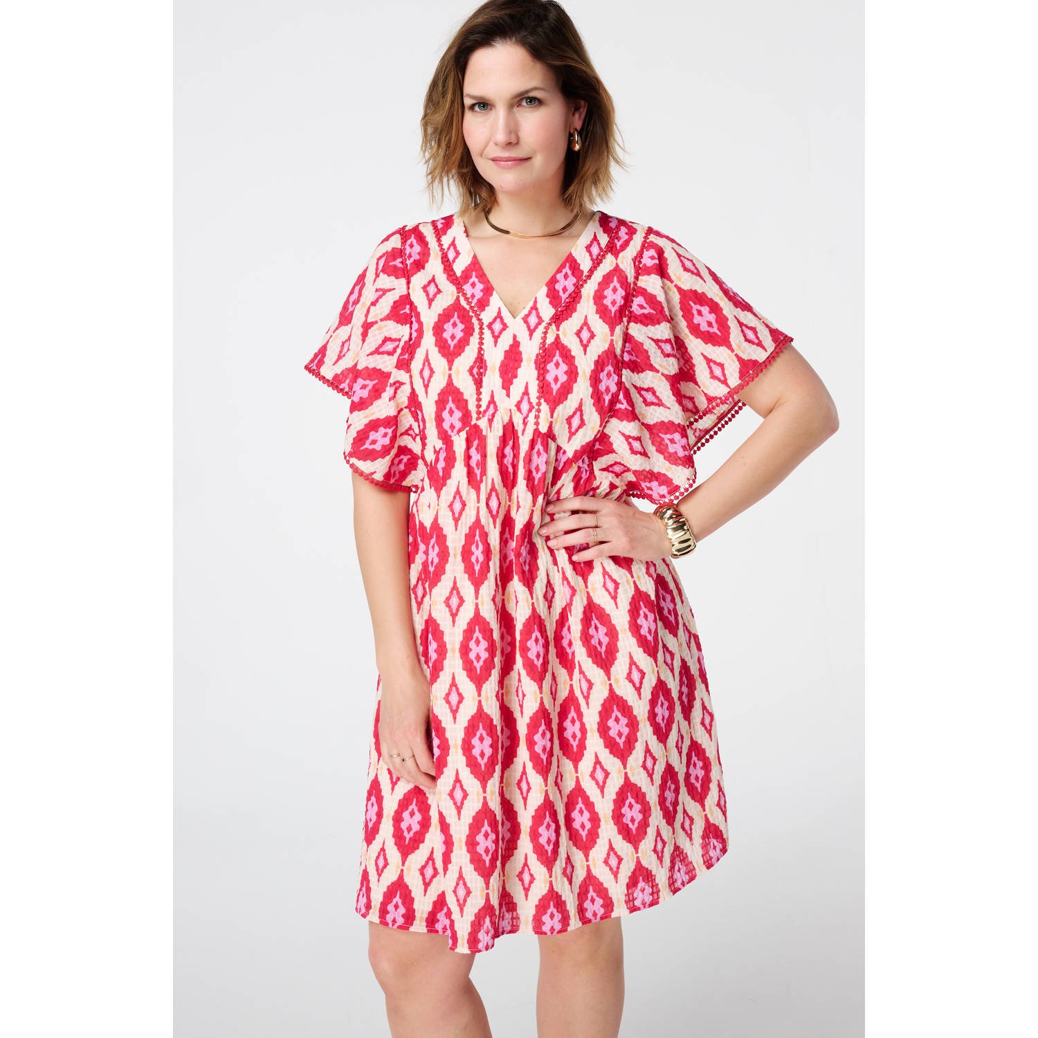 MS Mode zomerjurk rood