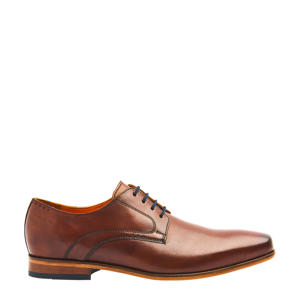 Rhodes  leren veterschoenen cognac