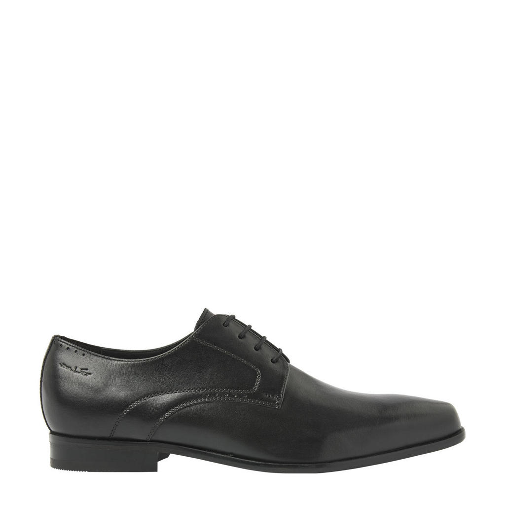 Zwarte heren Van Lier Rhodes leren veterschoenen