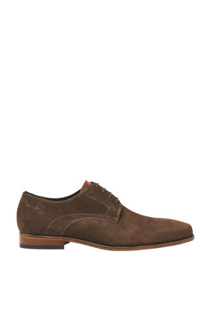 Rhodes suède veterschoenen bruin