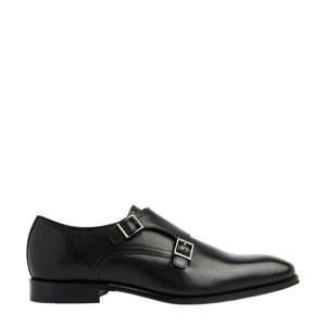 Madison  leren gespschoenen zwart