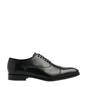 Madison  leren veterschoenen zwart