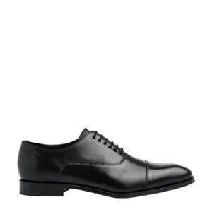 Madison leren veterschoenen zwart