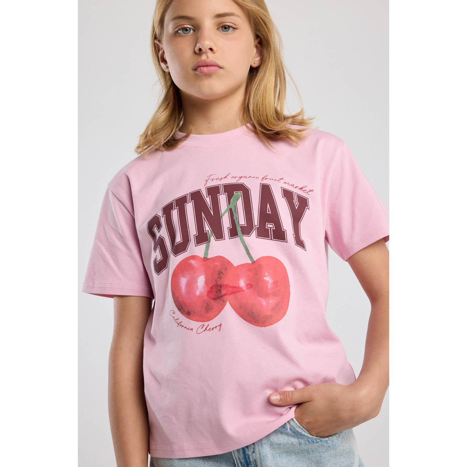 America Today T-shirt roze