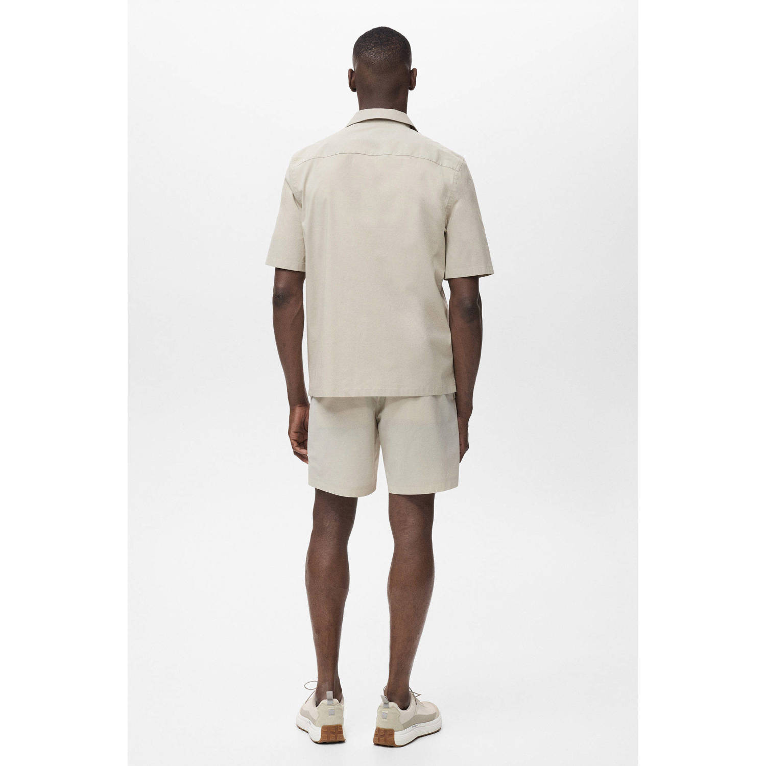 Mango Man regular chino short ecru
