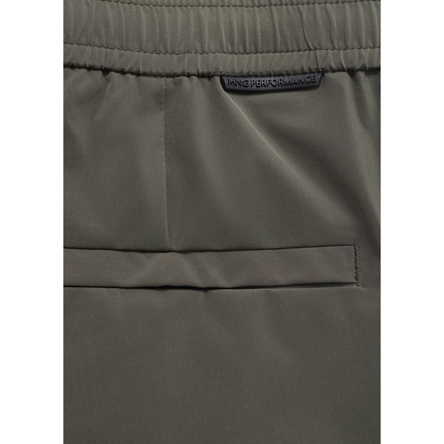 Mango Man regular chino short grijsgroen