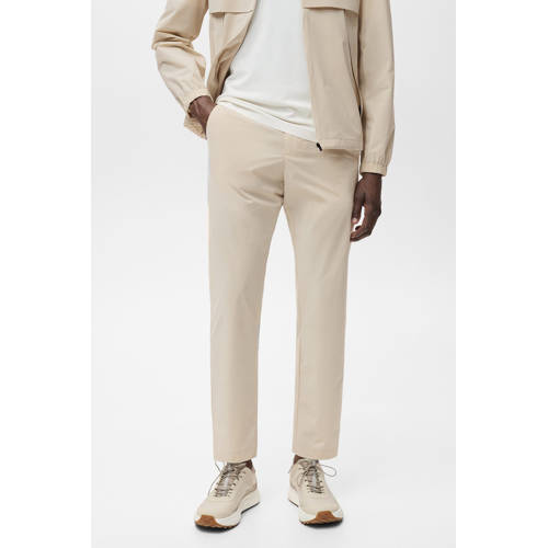 Mango Man slim pantalon ecru afbeelding