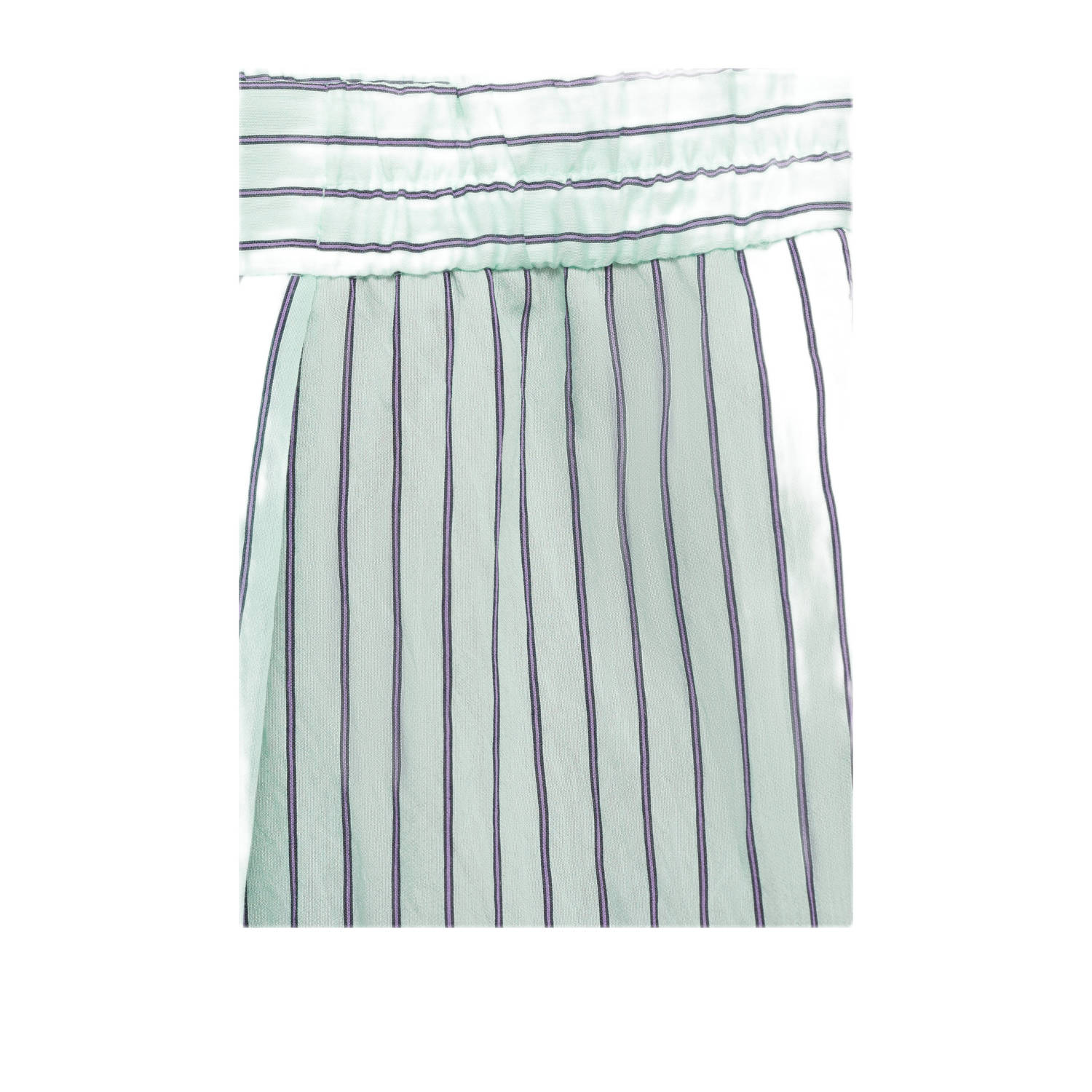 Mango wide leg regular waist broek mintgroen