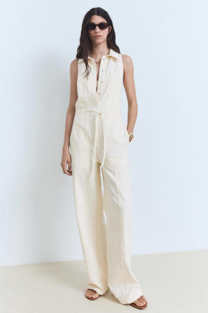 denim ecru jumpsuit