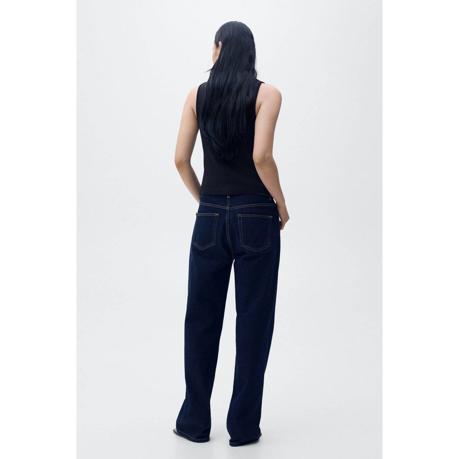 Mango gilet donkerblauw