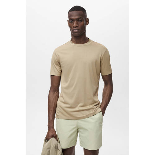Mango Man T-shirt beige afbeelding