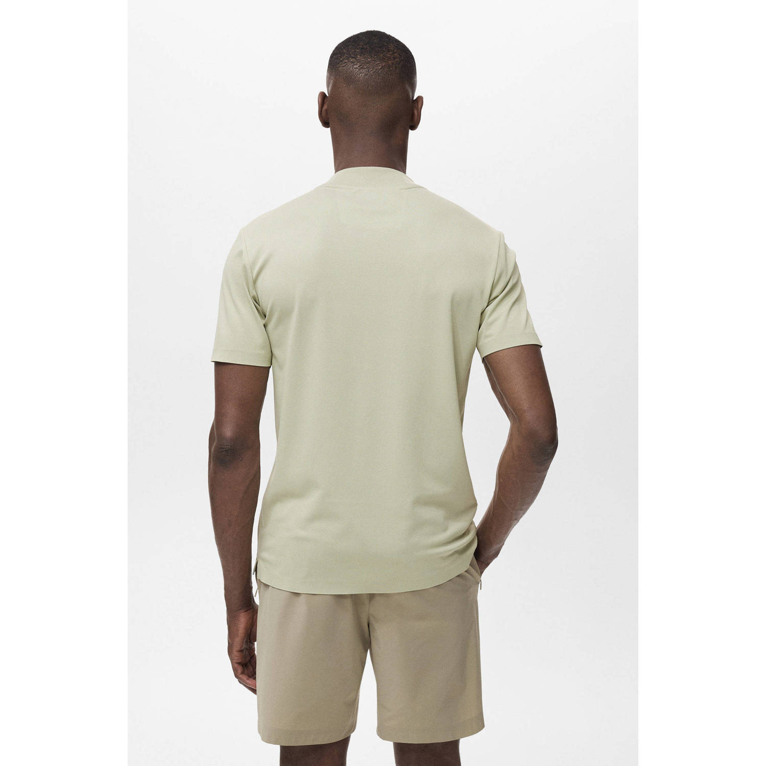 Mango Man T-shirt lichtgroen