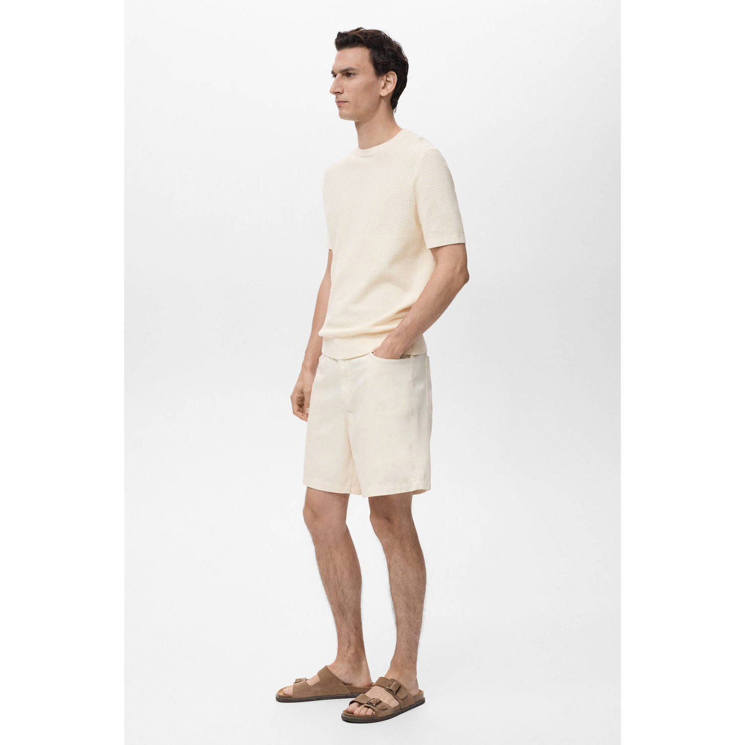 Mango Man T-shirt ecru