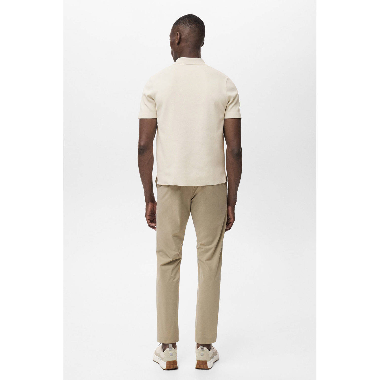 Mango Man slim pantalon beige