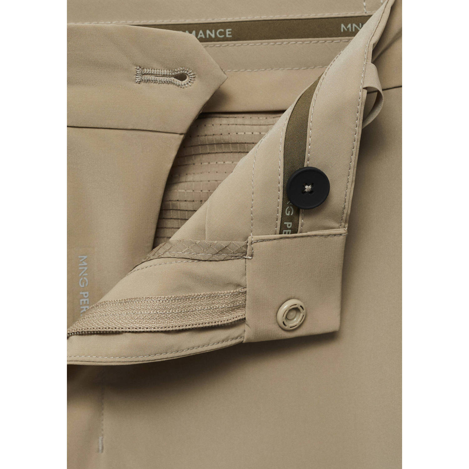 Mango Man slim pantalon beige