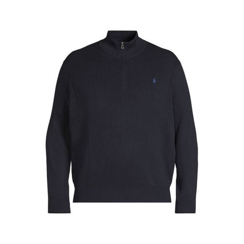 Polo Ralph Lauren Big & Tall trui rib gebreid Plus Size donkerblauw afbeelding