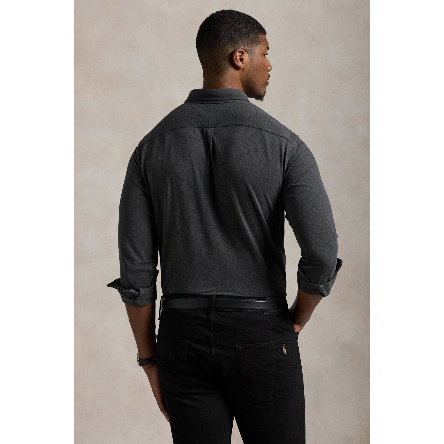 POLO Ralph Lauren Big & Tall casual overhemd grijs