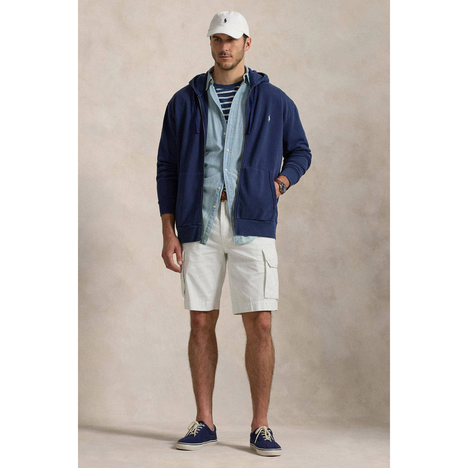 POLO Ralph Lauren Big & Tall sweatvest donkerblauw