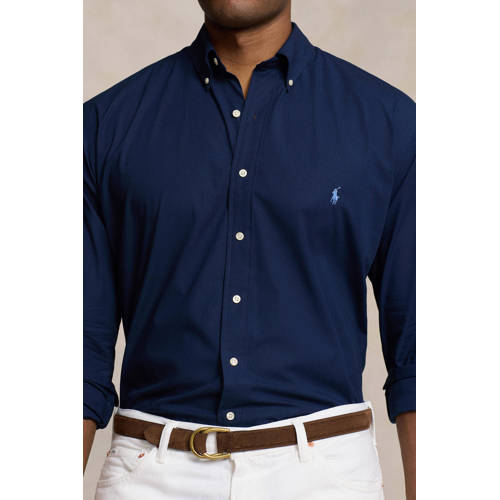 Polo Ralph Lauren Big & Tall casual overhemd donkerblauw afbeelding