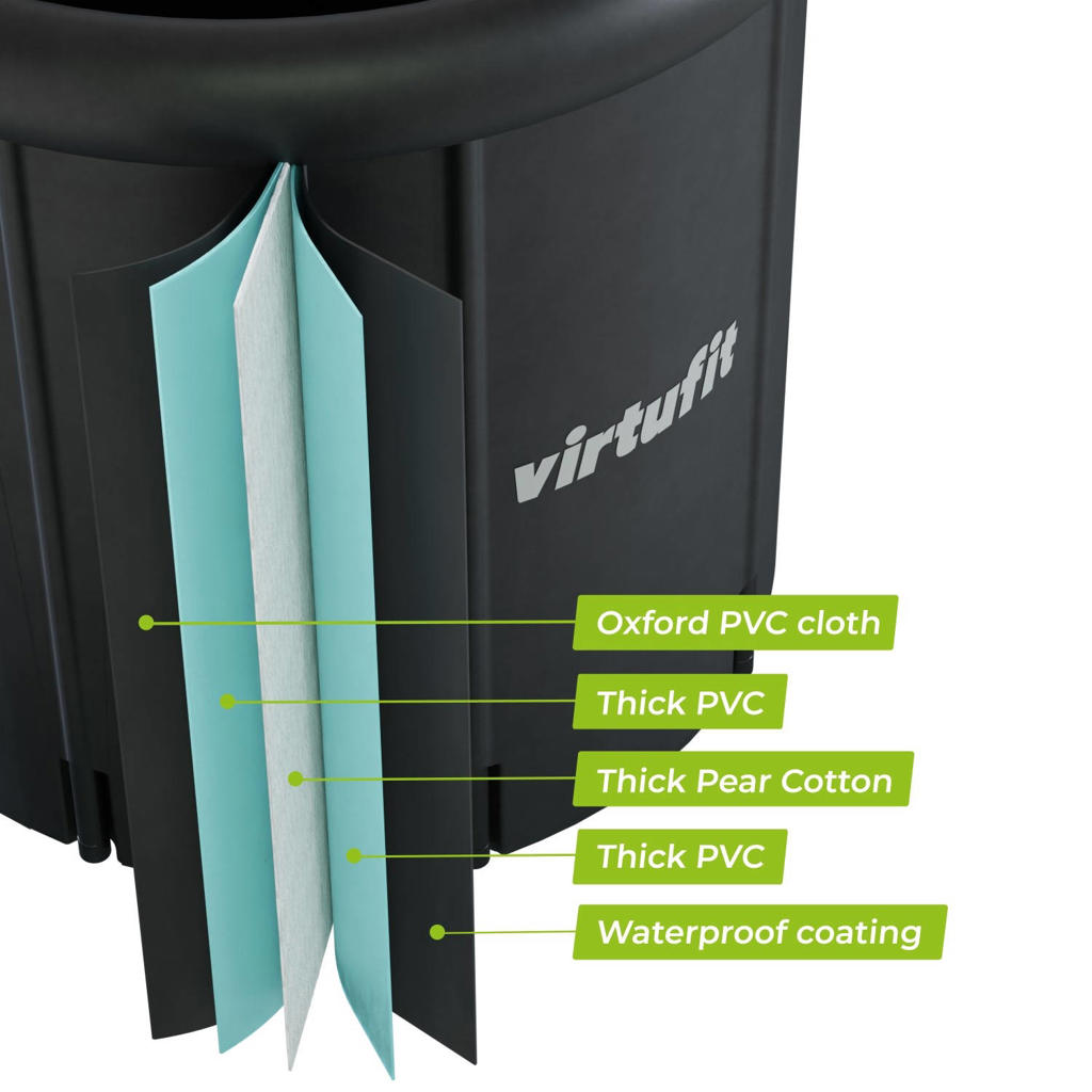 Virtufit ijsbad XXL - 375 liter