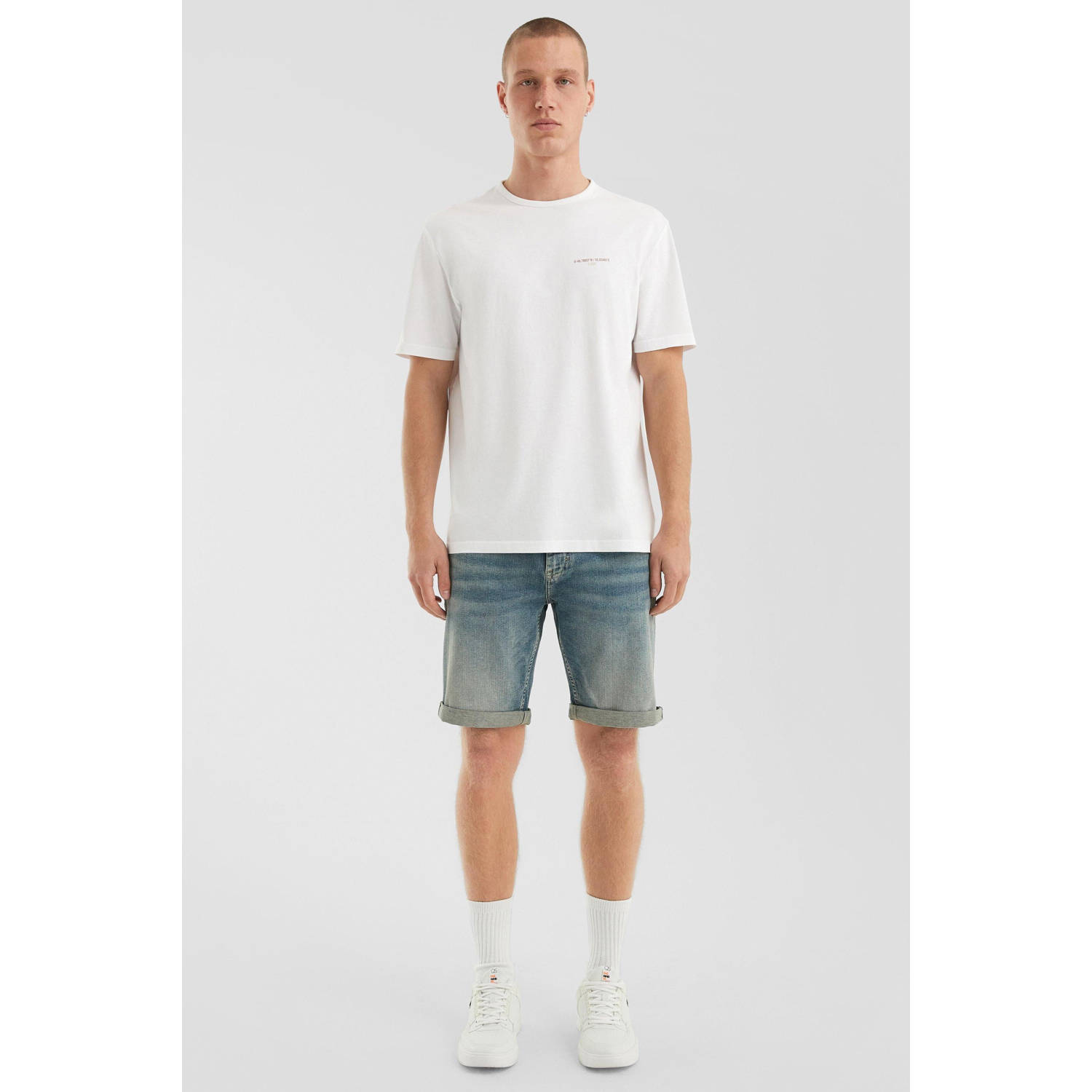 Q S by s.Oliver denim regular short blauw