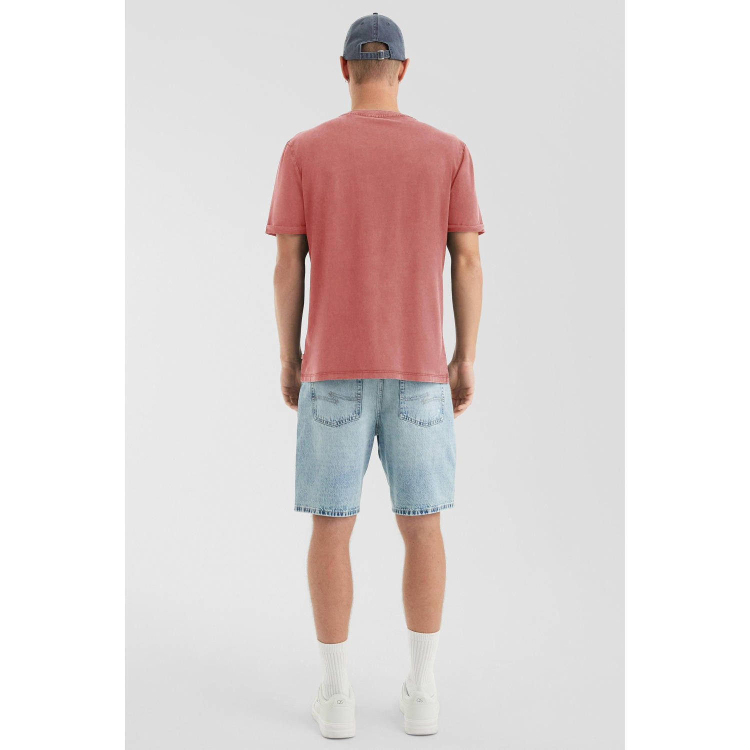 Q S by s.Oliver regular T-shirt koraalrood