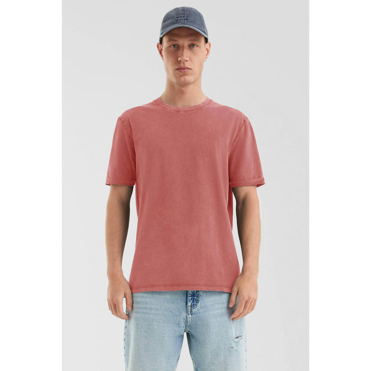 Q S by s.Oliver regular T-shirt koraalrood