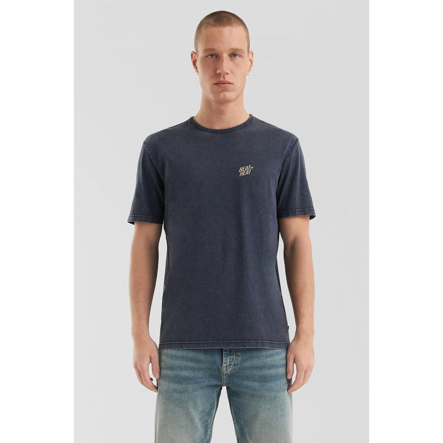 Q S by s.Oliver T-shirt donkerblauw