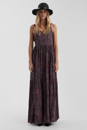 maxi jurk paars