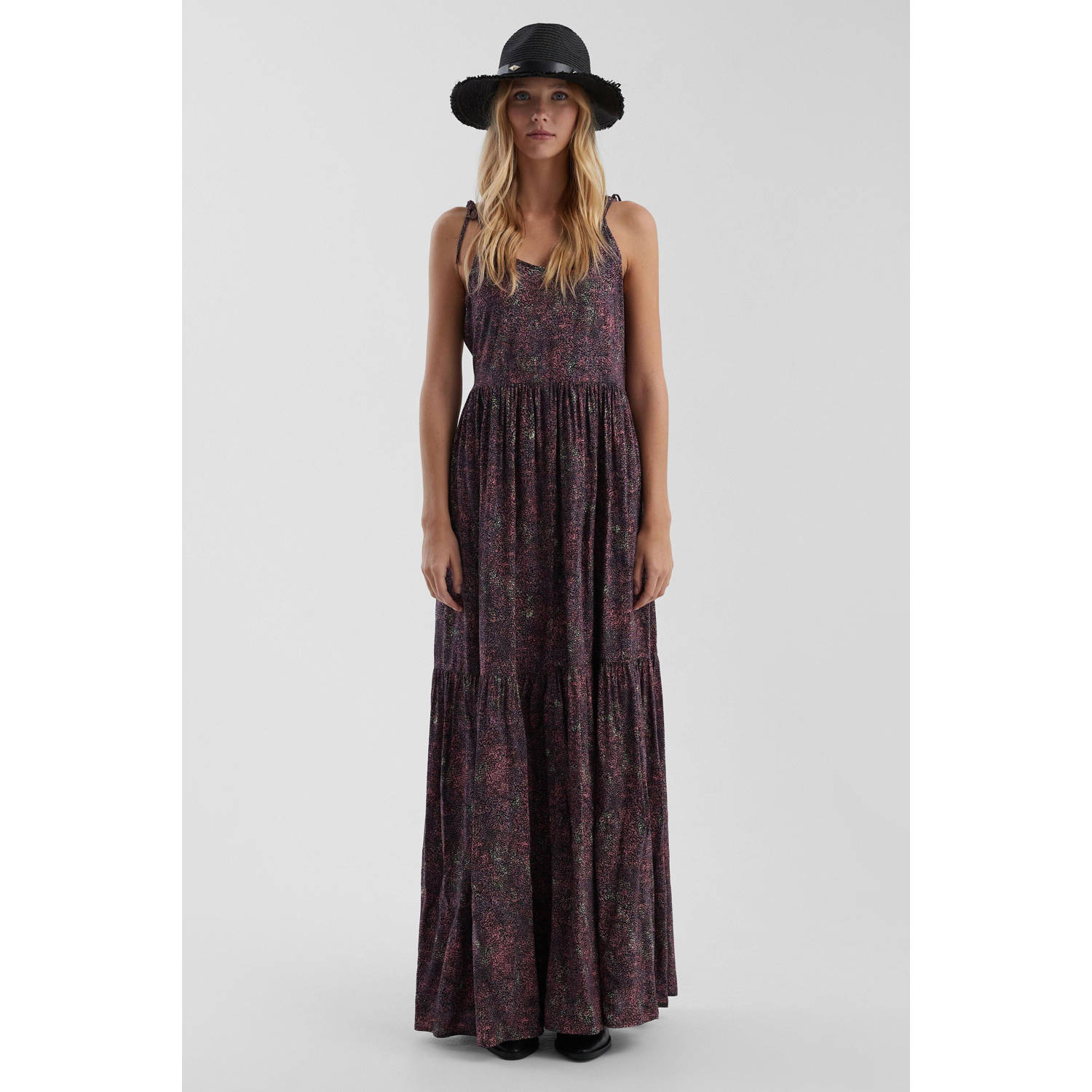 Q S by s.Oliver maxi jurk paars
