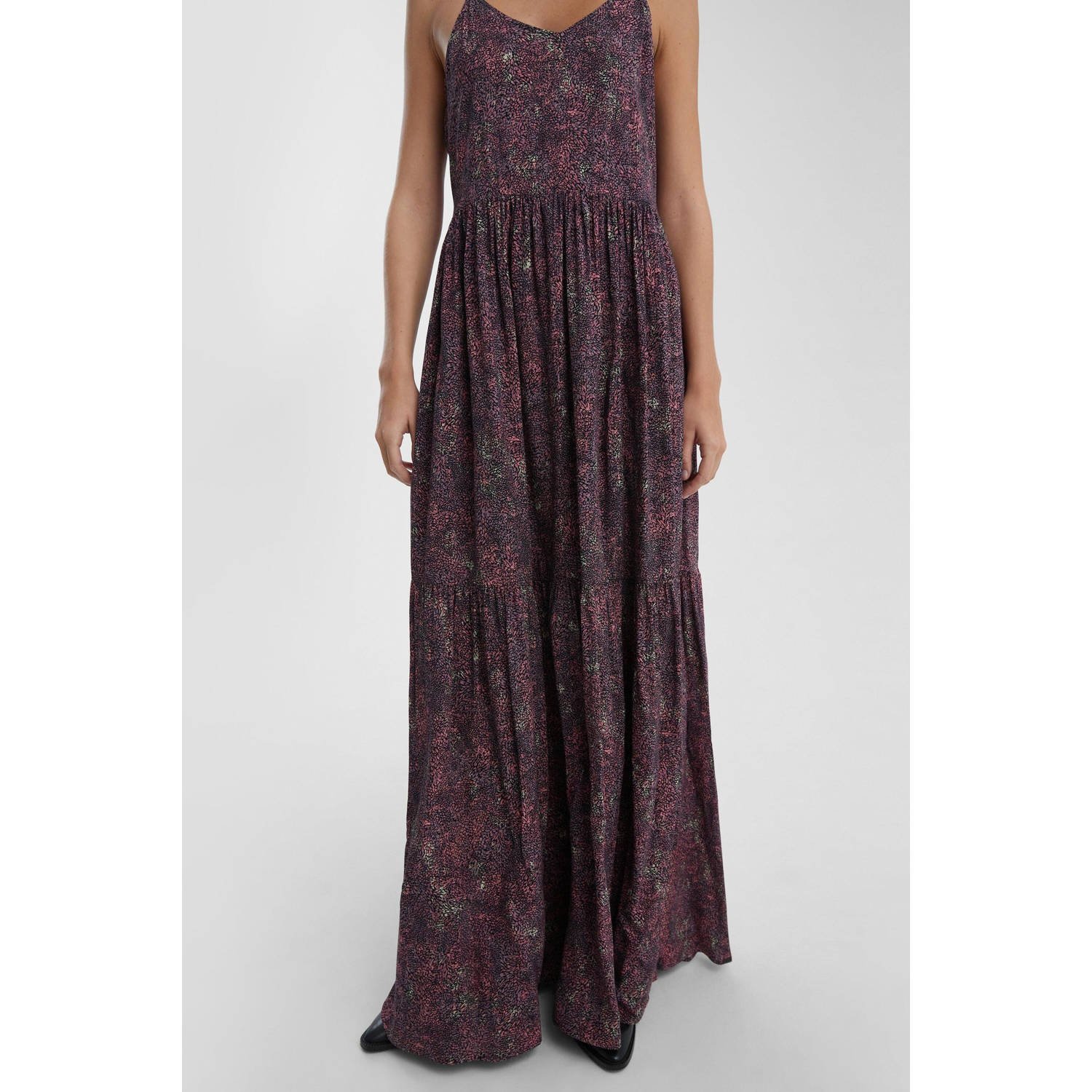 Q S by s.Oliver maxi jurk paars