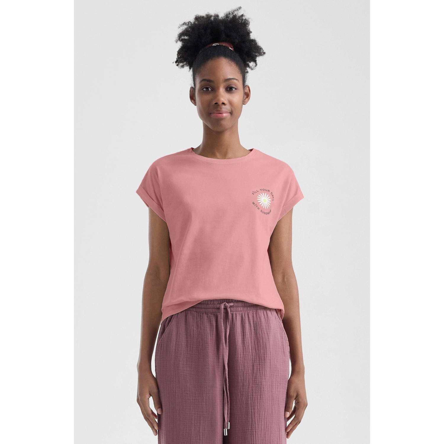 Q S by s.Oliver T-shirt roze