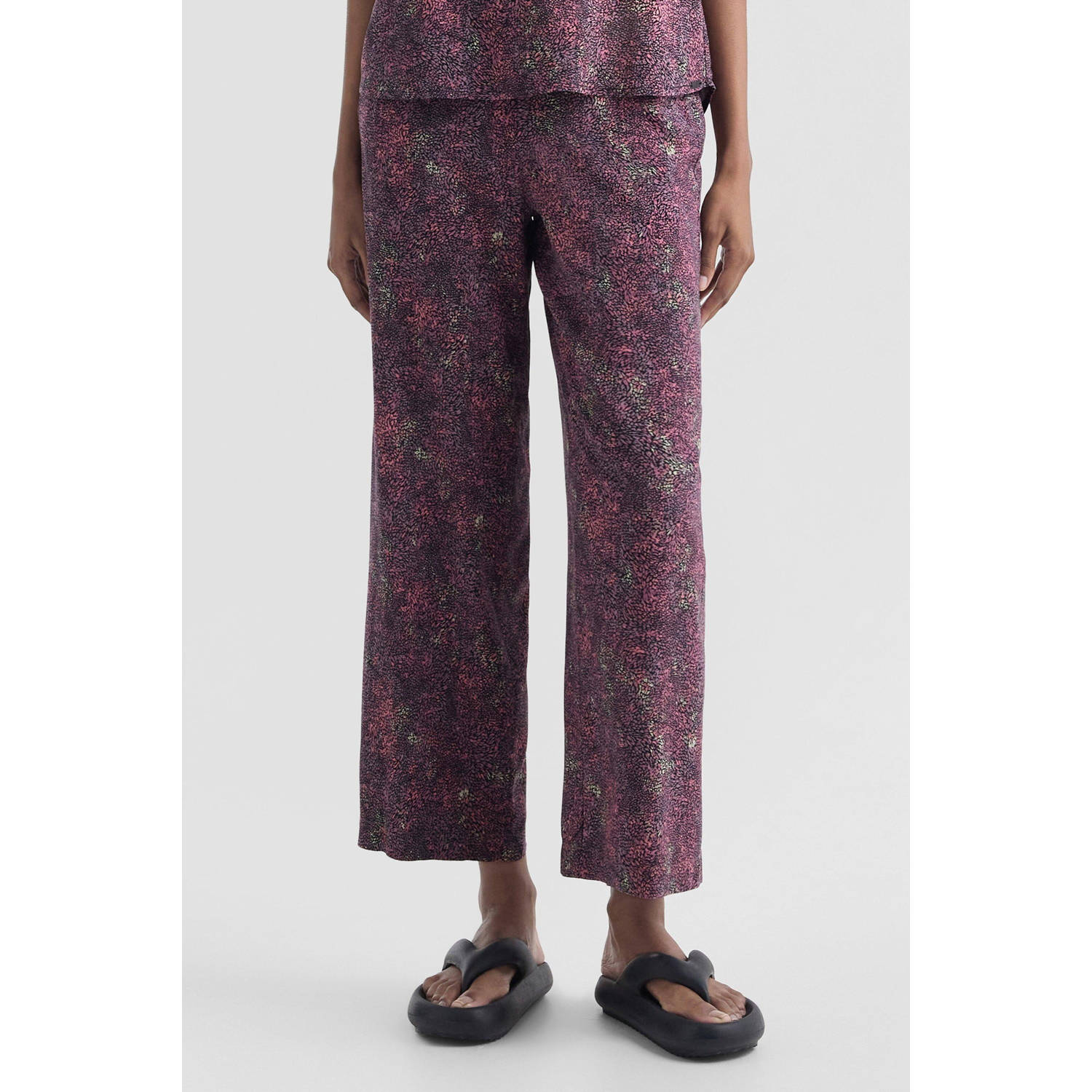 Q S by s.Oliver straight regular waist casual broek paars