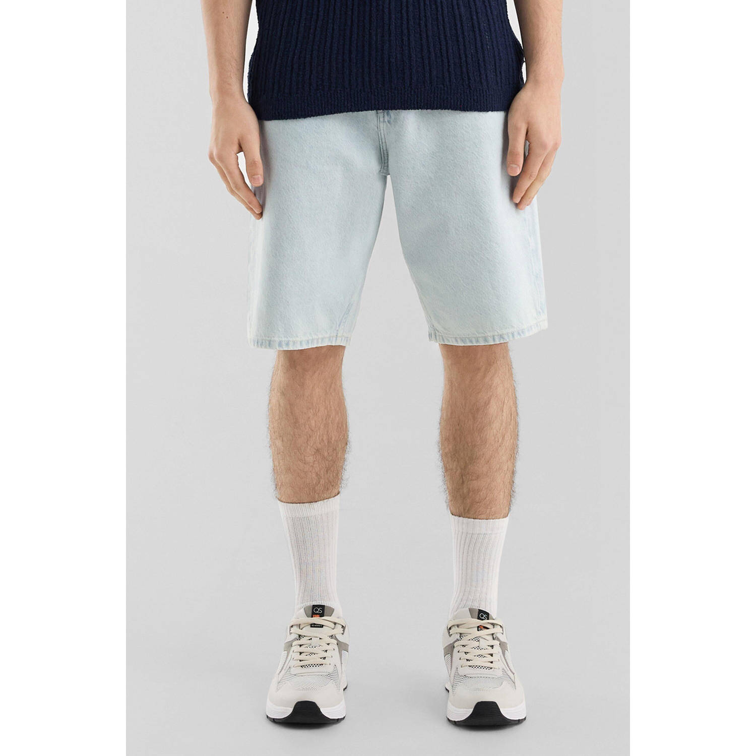 Q S by s.Oliver denim loose short lichtblauw