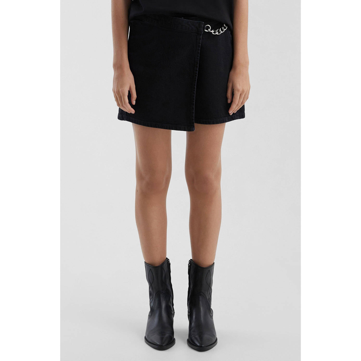 Q S by s.Oliver denim skort black