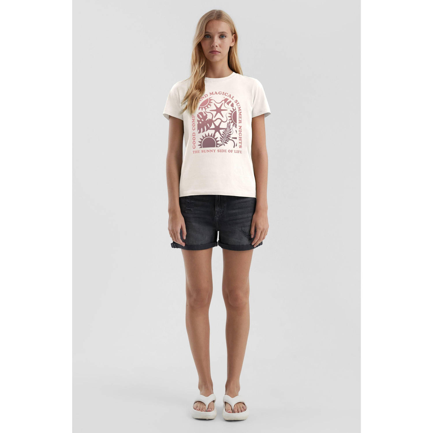 Q S by s.Oliver T-shirt ecru