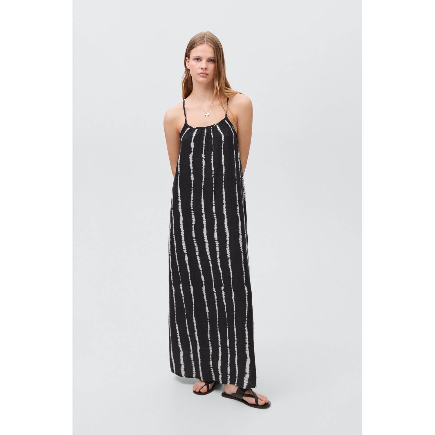 MANGO TEEN maxi jurk zwart